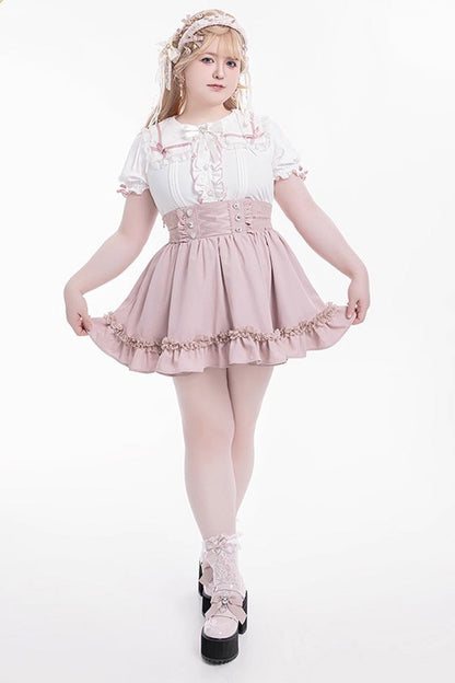 Gothic Lolita Skirt - Ruffle Lace Lace-up Japanese, 4 Colors, Ruffled, Sweet Style - additional product view 8