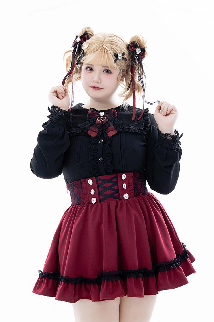 Gothic Lolita Skirt - Ruffle Lace Lace-up Japanese, 4 Colors, Ruffled, Sweet Style - additional product view 14