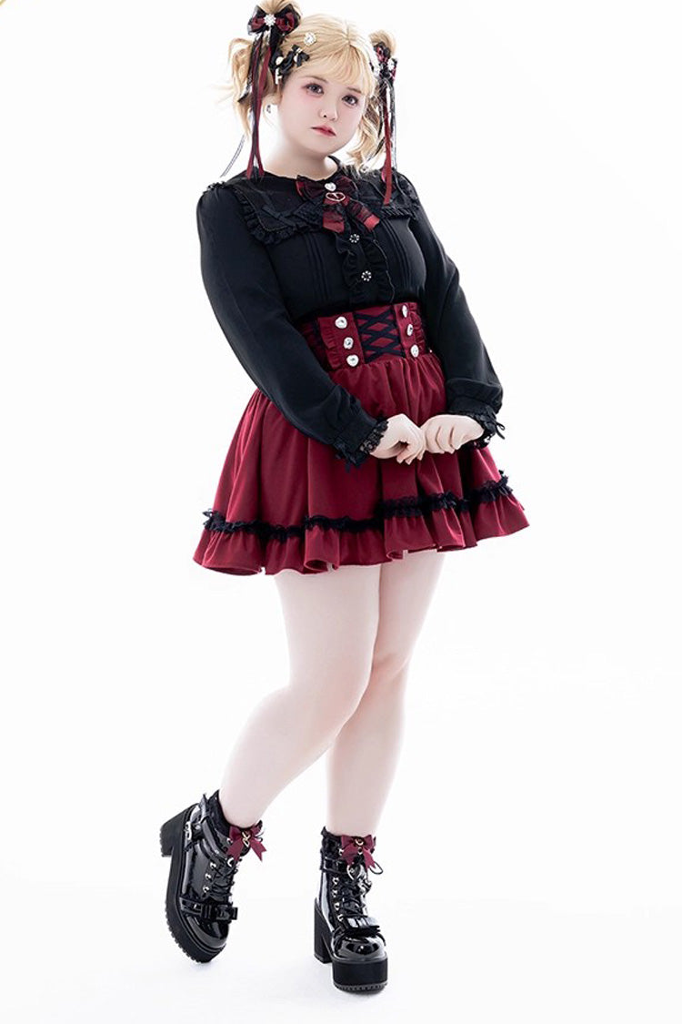 Gothic Lolita Skirt - Ruffle Lace Lace-up Japanese, 4 Colors, Ruffled, Sweet Style - additional product view 15