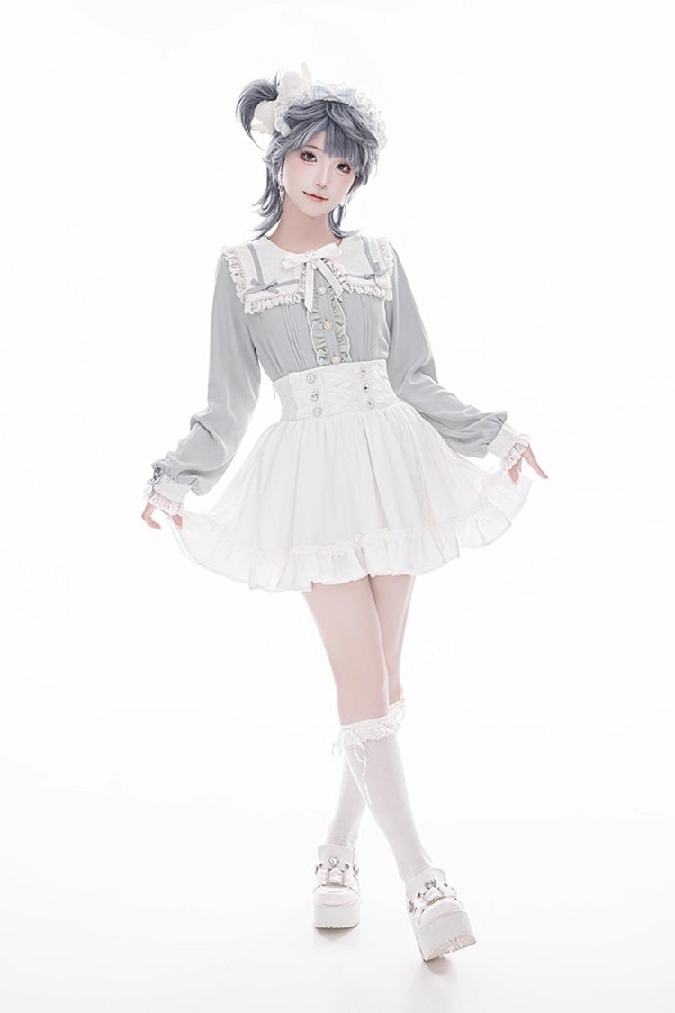 Gothic Lolita Skirt - Ruffle Lace Lace-up Japanese, 4 Colors, Ruffled, Sweet Style - additional product view 18