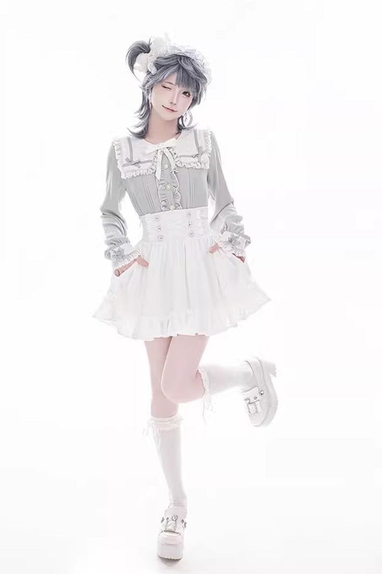 Gothic Lolita Skirt - Ruffle Lace Lace-up Japanese, 4 Colors, Ruffled, Sweet Style - additional product view 19