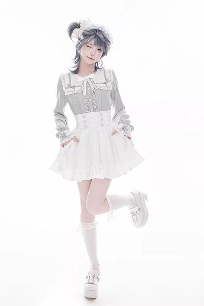 Gothic Lolita Skirt - Ruffle Lace Lace-up Japanese, 4 Colors, Ruffled, Sweet Style - additional product view 19