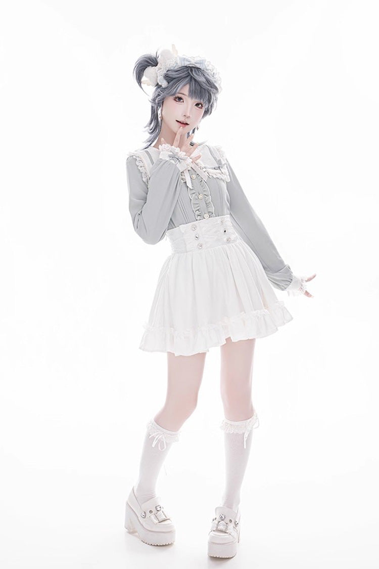 Gothic Lolita Skirt - Ruffle Lace Lace-up Japanese, 4 Colors, Ruffled, Sweet Style - additional product view 20