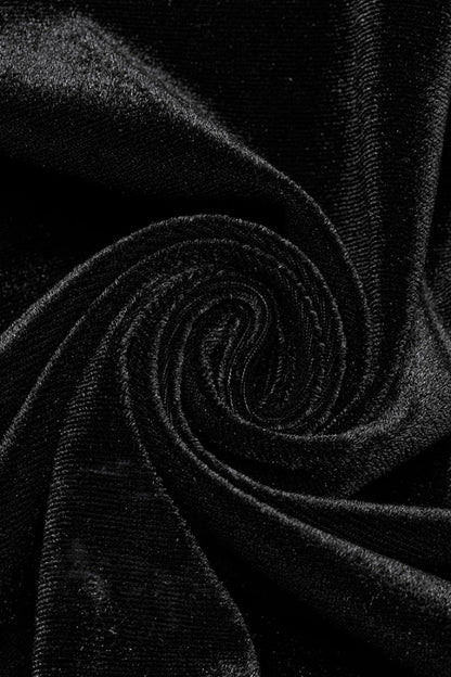 Gothic Lolita Skirt - Ruffle Stitching Lace Fishtail, Black, Fishtail Silhouette - additional product view 8