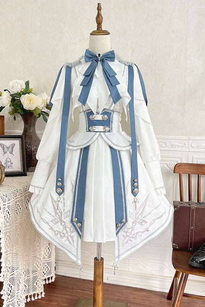 Gothic Lolita Skirt - Star Knight, 2 Colors, Printed, Punk Style - additional product view 2