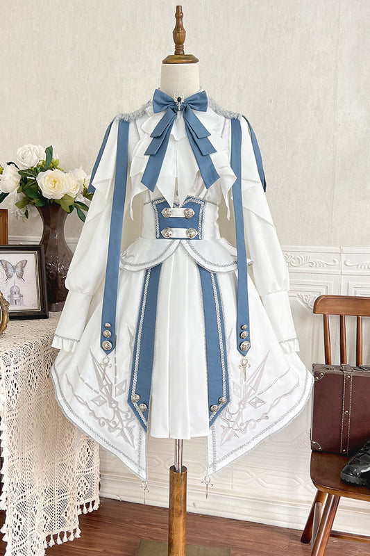 Gothic Lolita Skirt - Star Knight, 2 Colors, Printed, Punk Style - additional product view 2