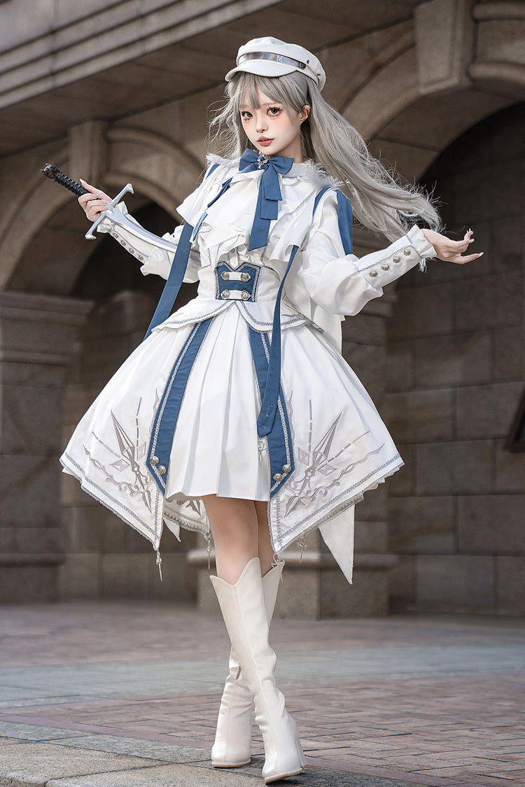 Gothic Lolita Skirt - Star Knight, 2 Colors, Printed, Punk Style - additional product view 8