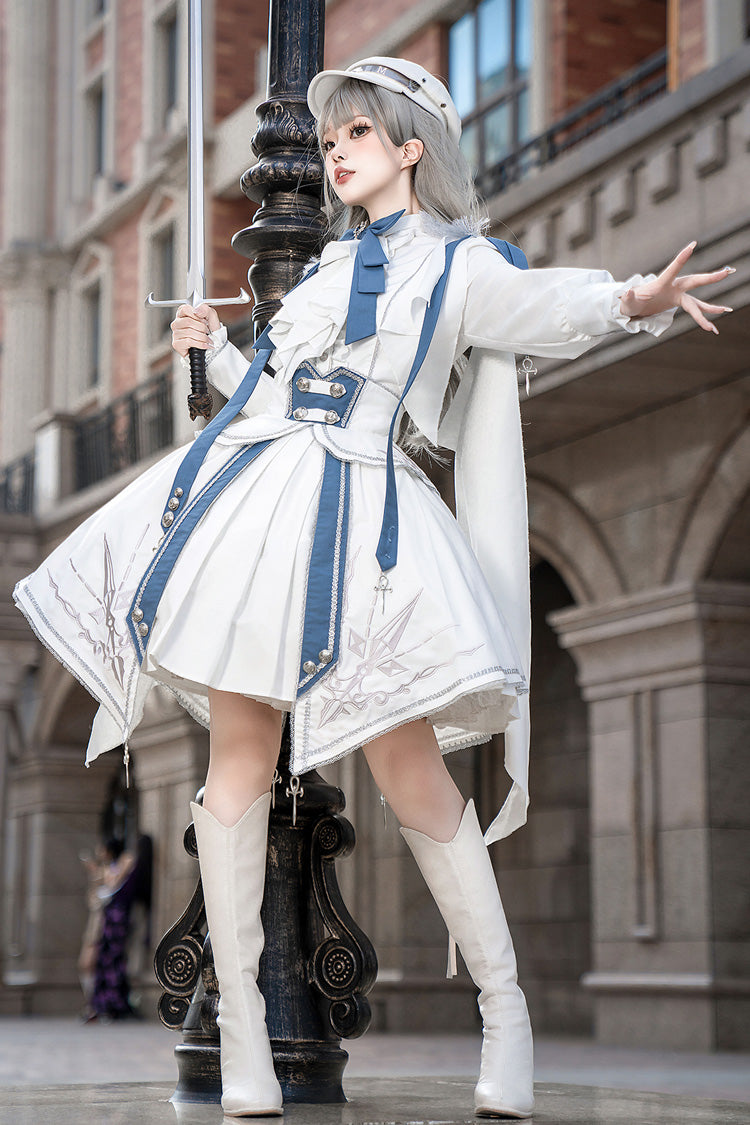 Gothic Lolita Skirt - Star Knight, 2 Colors, Printed, Punk Style - additional product view 9