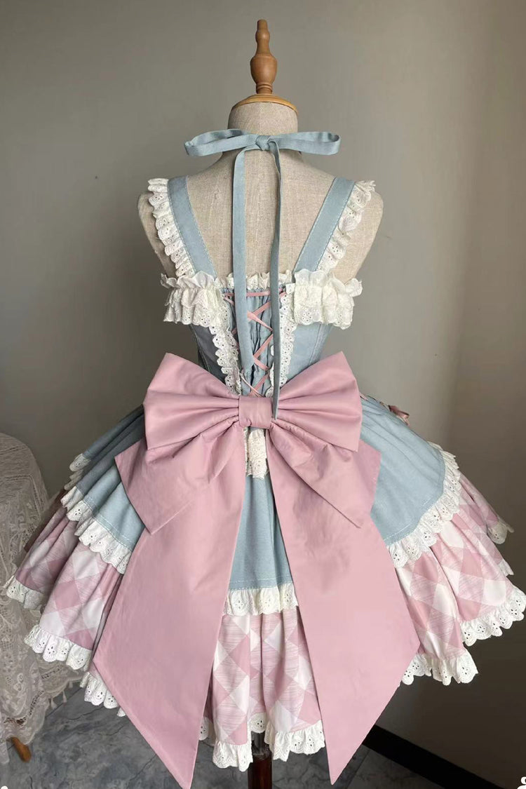 Gothic Lolita Skirt - Sweetheart Cowboy, 2 Colors, Plaid, Printed, Embroidered - additional product view 9