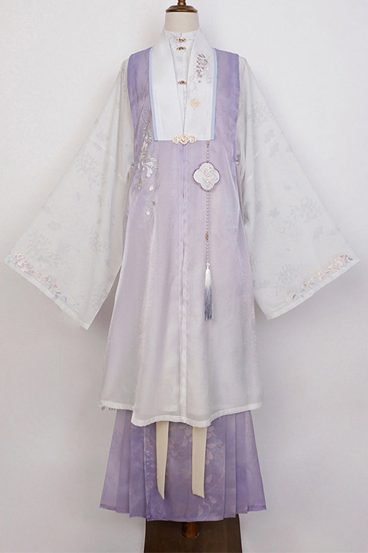 Gothic Outfit Set - High Waisted Embroidery Chinese, Purple, High Waist, Sweet Style - additional product view 8