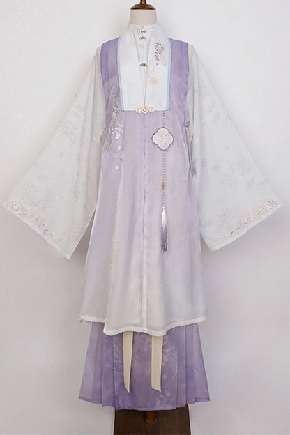 Gothic Outfit Set - High Waisted Embroidery Chinese, Purple, High Waist, Sweet Style - additional product view 8