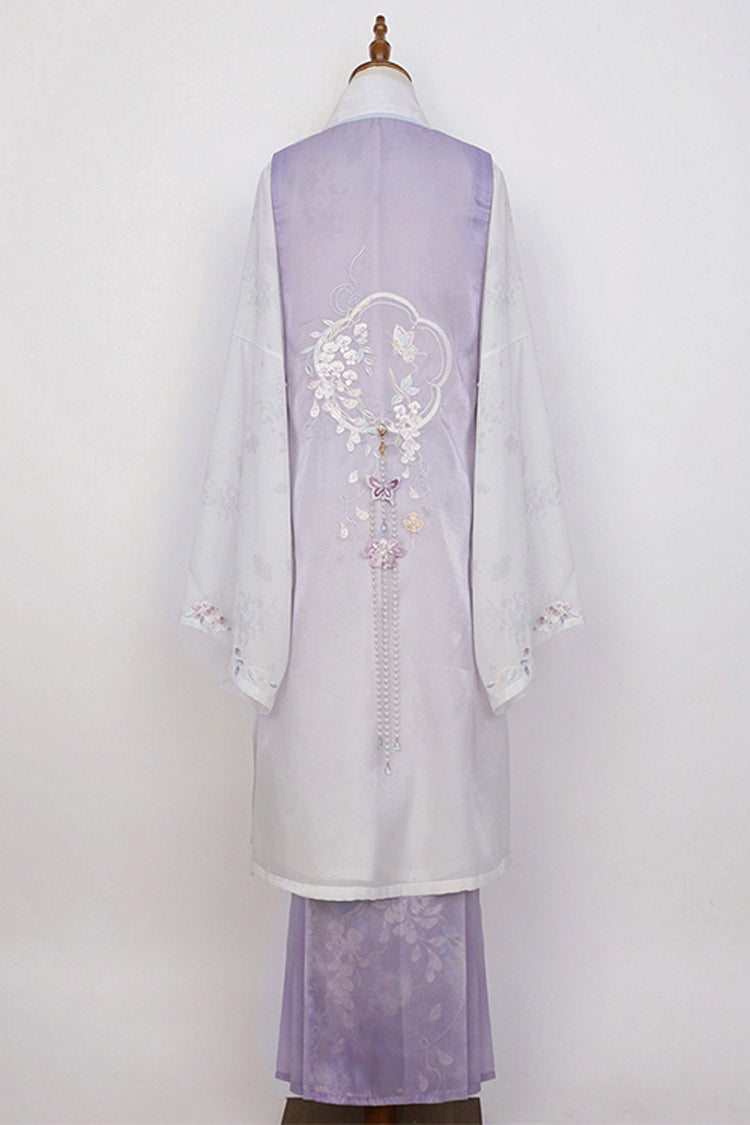 Gothic Outfit Set - High Waisted Embroidery Chinese, Purple, High Waist, Sweet Style - additional product view 9