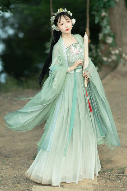 Gothic Outfit Set - Original Chinese Han Elements, 2 Colors, Long Sleeves, Sweet Style - additional product view 4