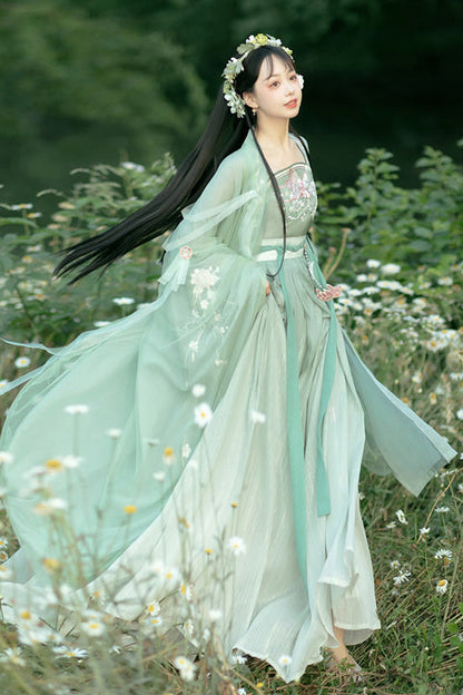 Gothic Outfit Set - Original Chinese Han Elements, 2 Colors, Long Sleeves, Sweet Style - additional product view 5