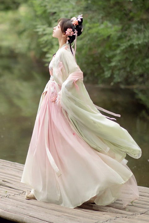 Gothic Outfit Set - Original Chinese Han Elements, 2 Colors, Long Sleeves, Sweet Style - additional product view 6