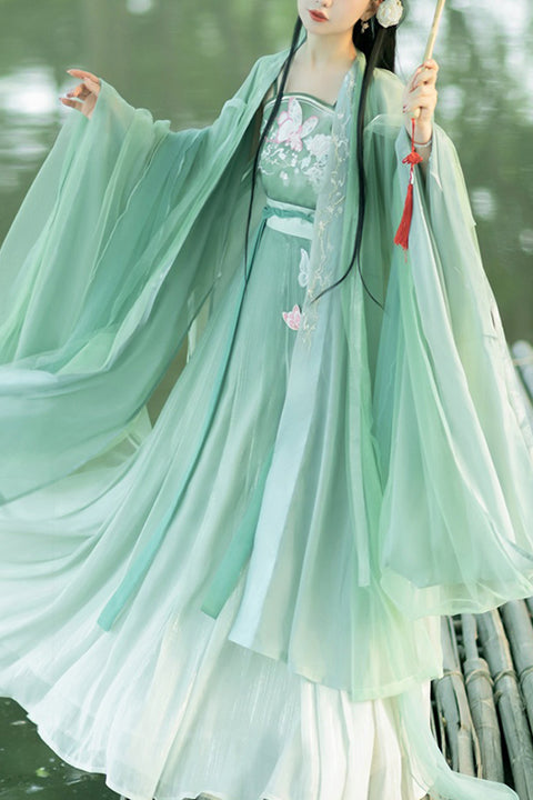 Gothic Outfit Set - Original Chinese Han Elements, 2 Colors, Long Sleeves, Sweet Style - main product image