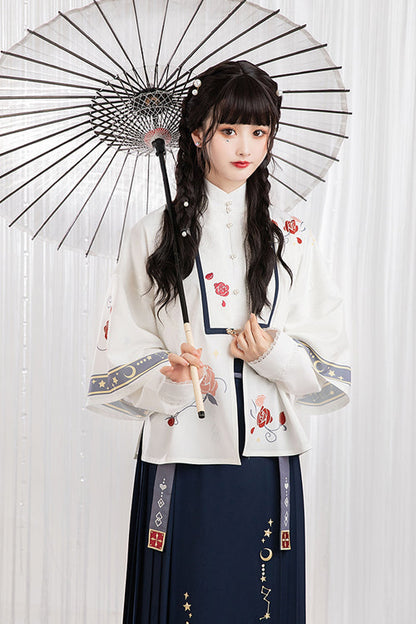 Gothic Outfit Set - Original Daily White Moonlight, White, Short Length, High Waist - additional product view 3