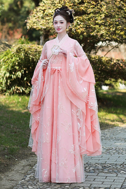 Gothic Outfit Set - V Collar High Waisted, Pink, High Waist, Women's Style, Classic Style - additional product view 2