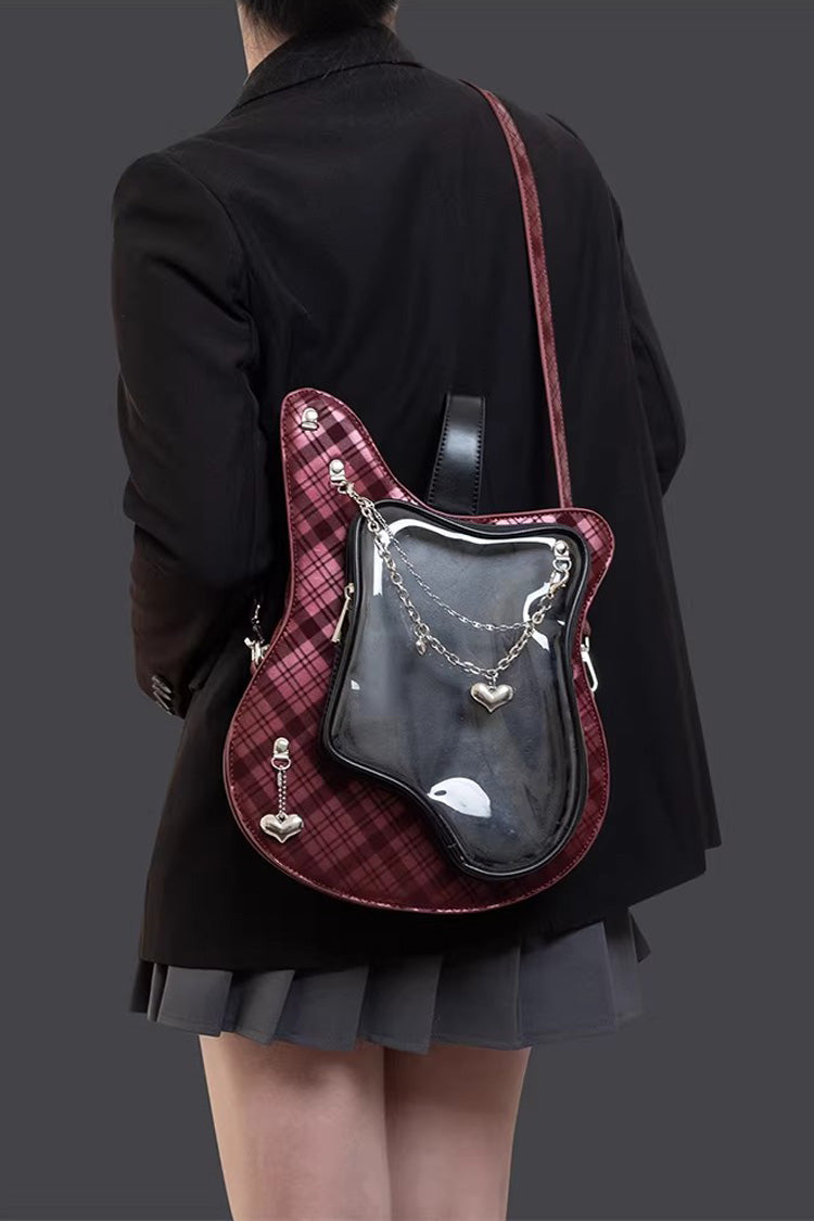 Japanese Fashion Itabag - Guitar Heart Printed, 3 Colors, Sweet Style - additional product view 2