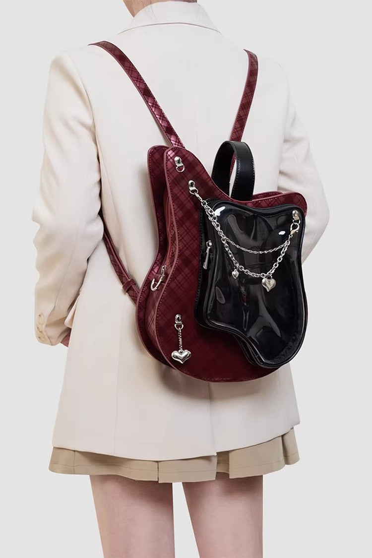 Japanese Fashion Itabag - Guitar Heart Printed, 3 Colors, Sweet Style - additional product view 3