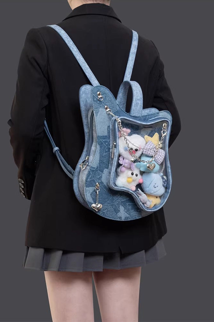 Japanese Fashion Itabag - Guitar Heart Printed, 3 Colors, Sweet Style - additional product view 6