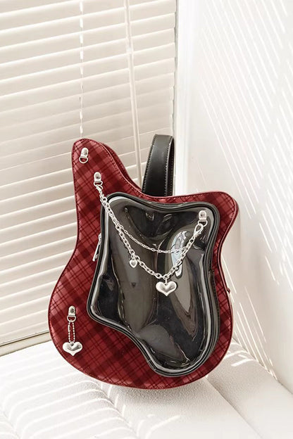 Japanese Fashion Itabag - Guitar Heart Printed, 3 Colors, Sweet Style - additional product view 11
