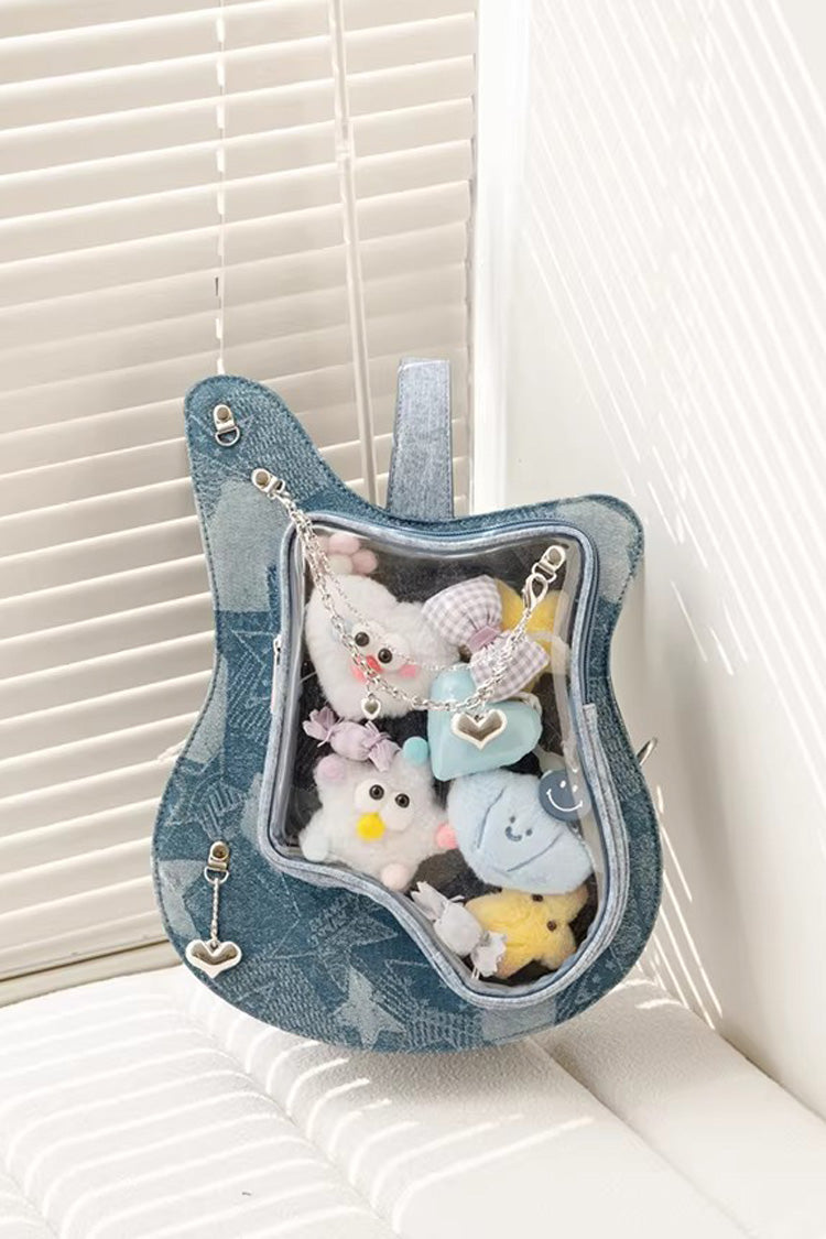 Japanese Fashion Itabag - Guitar Heart Printed, 3 Colors, Sweet Style - additional product view 13
