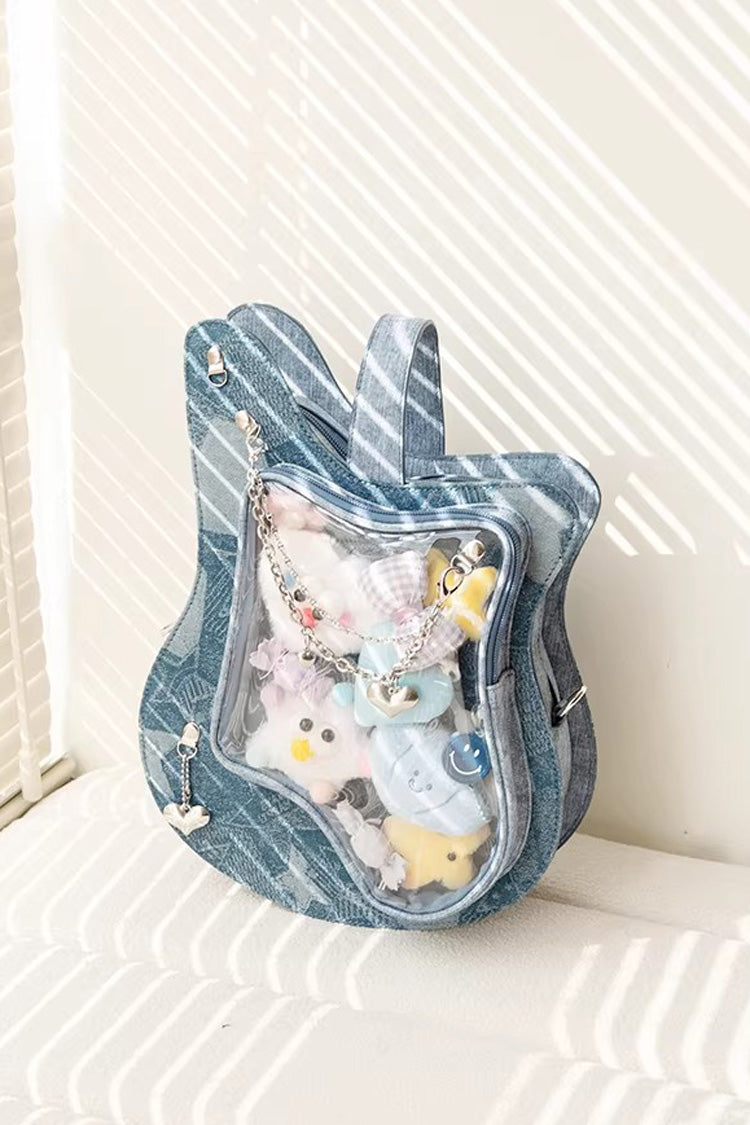 Japanese Fashion Itabag - Guitar Heart Printed, 3 Colors, Sweet Style - additional product view 14