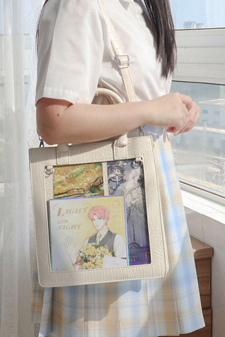 Japanese Fashion Itabag - Transparent Black Chain, Black, Gothic Style - additional product view 6