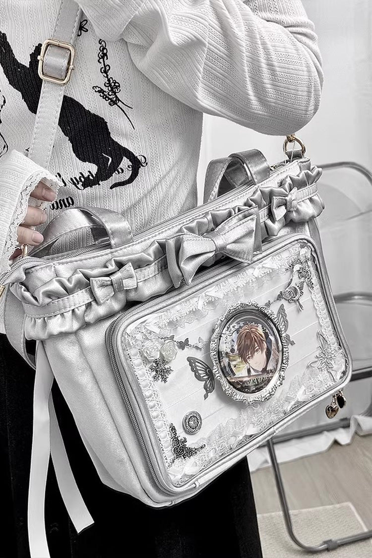 Kawaii Display Itabag - Ballet Holiday, 10 Colors, Ruffled, Sweet Style - One-Size Silver option