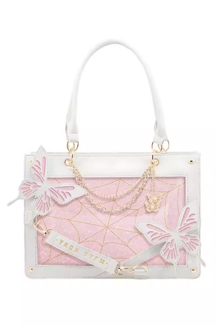 Kawaii Display Itabag - Maze Butterfly, 14 Colors, Gothic Style - One-Size Pink/White option
