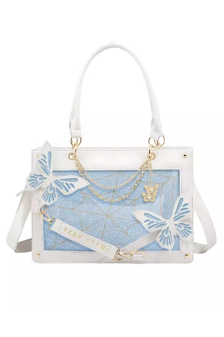 Kawaii Display Itabag - Maze Butterfly, 14 Colors, Gothic Style - One-Size White/Blue option