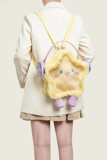 Kawaii Display Itabag - Plush Headphone Star, Yellow, Embroidered, Sweet Style - additional product view 2