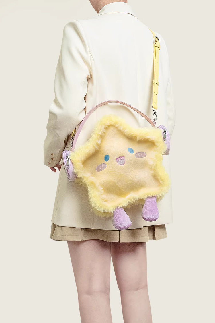 Kawaii Display Itabag - Plush Headphone Star, Yellow, Embroidered, Sweet Style - additional product view 5