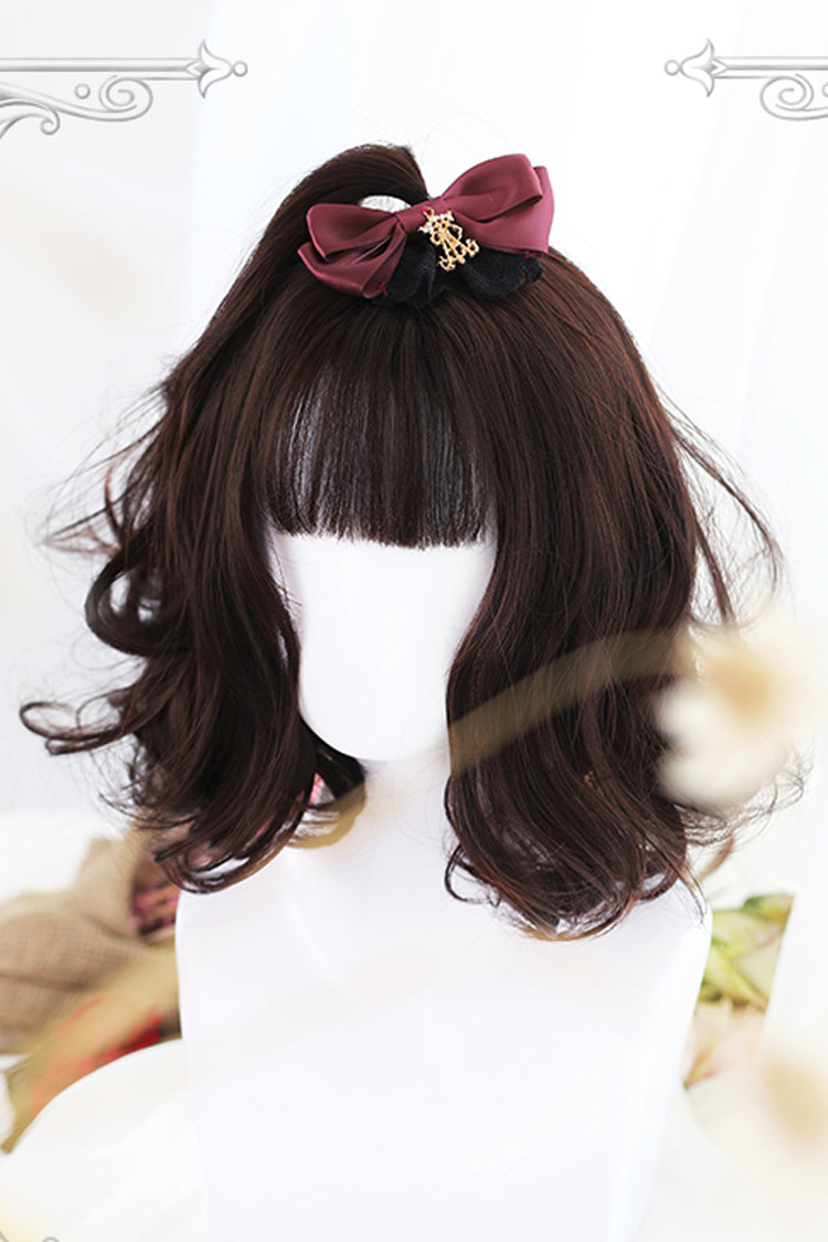 Kawaii Fashion Wig - Air Bangs, Brown, Sweet Style - Daily and Convention Styling - additional product view 3