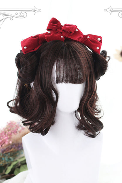 Kawaii Fashion Wig - Air Bangs, Brown, Sweet Style - Daily and Convention Styling - additional product view 5