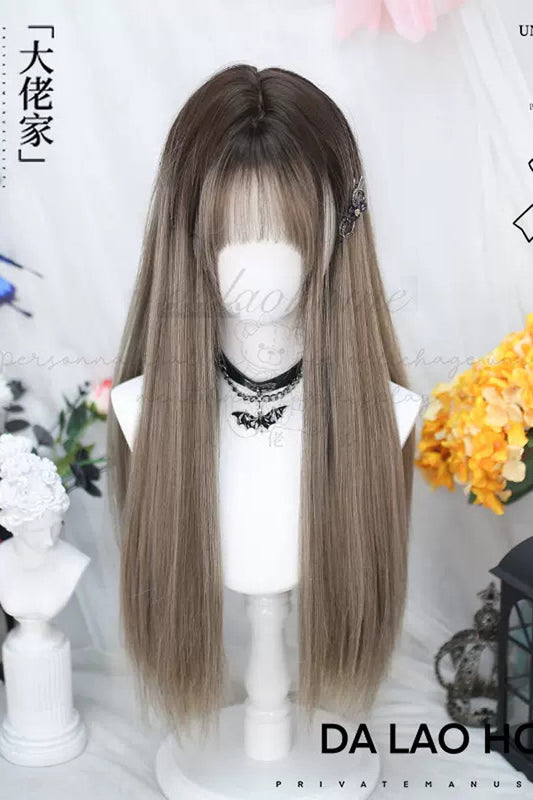 Kawaii Fashion Wig - Beige/gray Gradient, 2 Colors, Sweet Style - main product image