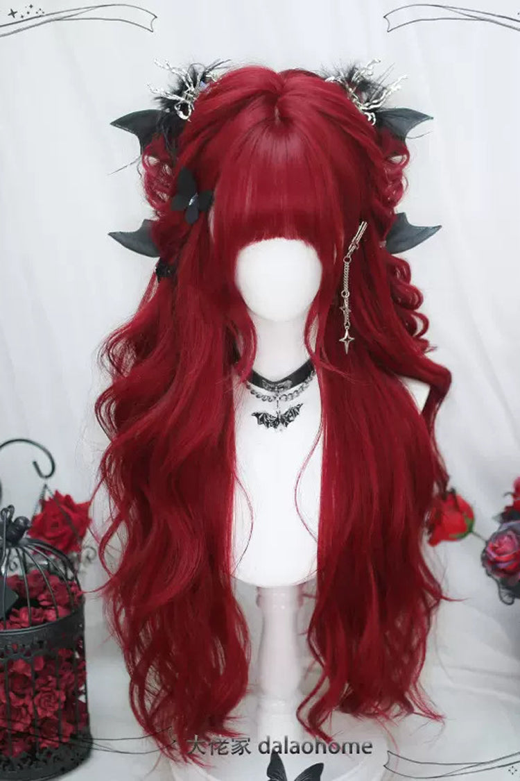Kawaii Fashion Wig - Big Wave, Red, Sweet Style - Lolita Coordinate Hair - additional product view 3