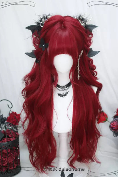 Kawaii Fashion Wig - Big Wave, Red, Sweet Style - Lolita Coordinate Hair - additional product view 3