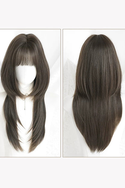 Kawaii Fashion Wig - Cool Brown Japanese Style High, Brown, Sweet Style - additional product view 6