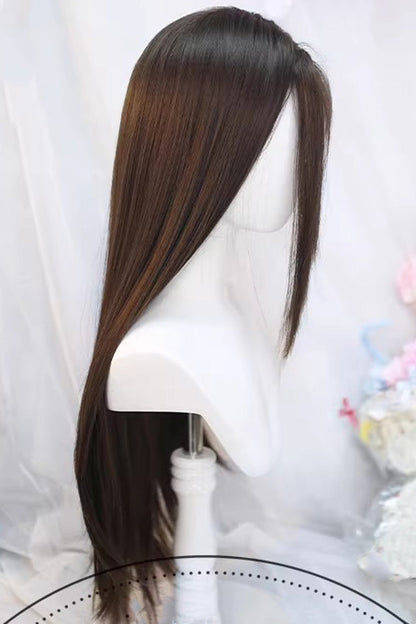 Kawaii Fashion Wig - Cool Brown Natural, Brown, Sweet Style - Lolita Coordinate Hair - additional product view 2