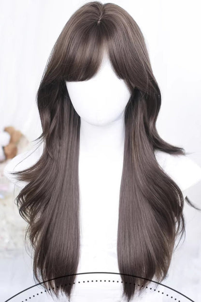 Kawaii Fashion Wig - Curtain Bangs Soft Loose Outer, 2 Colors, Sweet Style - additional product view 4