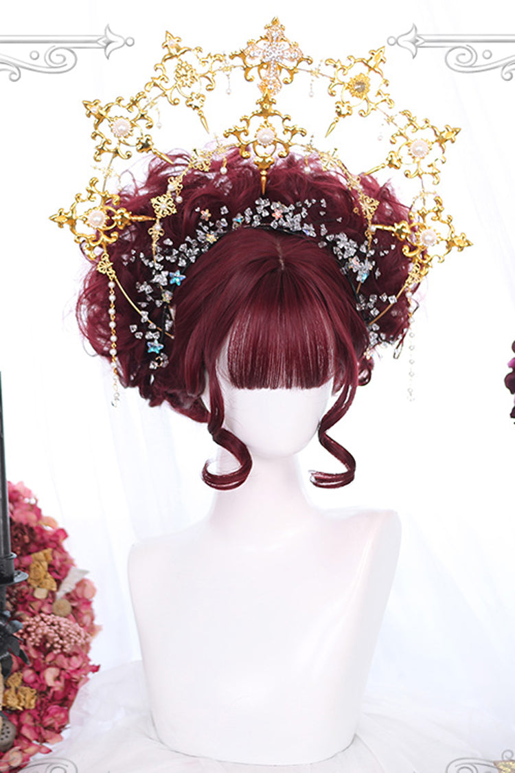 Kawaii Fashion Wig - Dark Red, Red, Classic Style - Daily and Convention Styling - additional product view 3