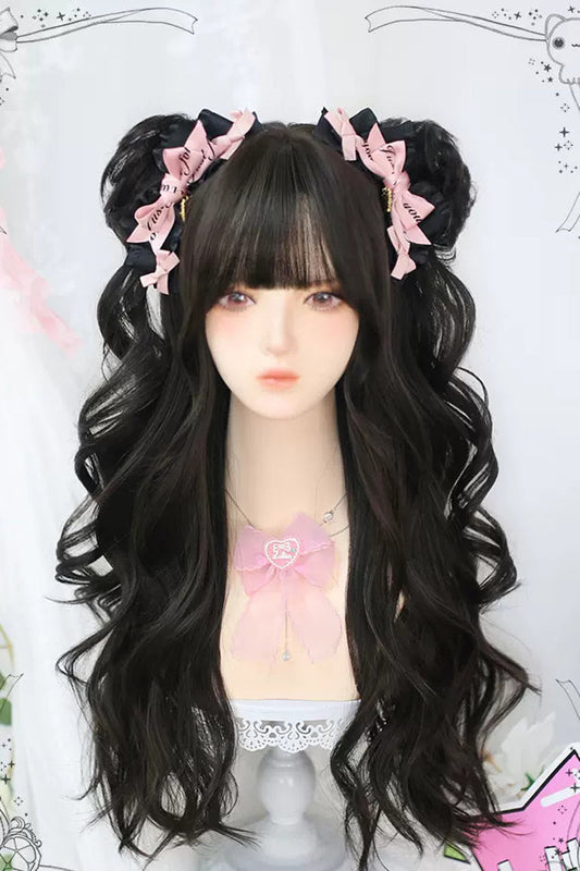 Kawaii Fashion Wig - Double Ponytail, Black, Sweet Style - Kawaii Outfit Wig - main product image
