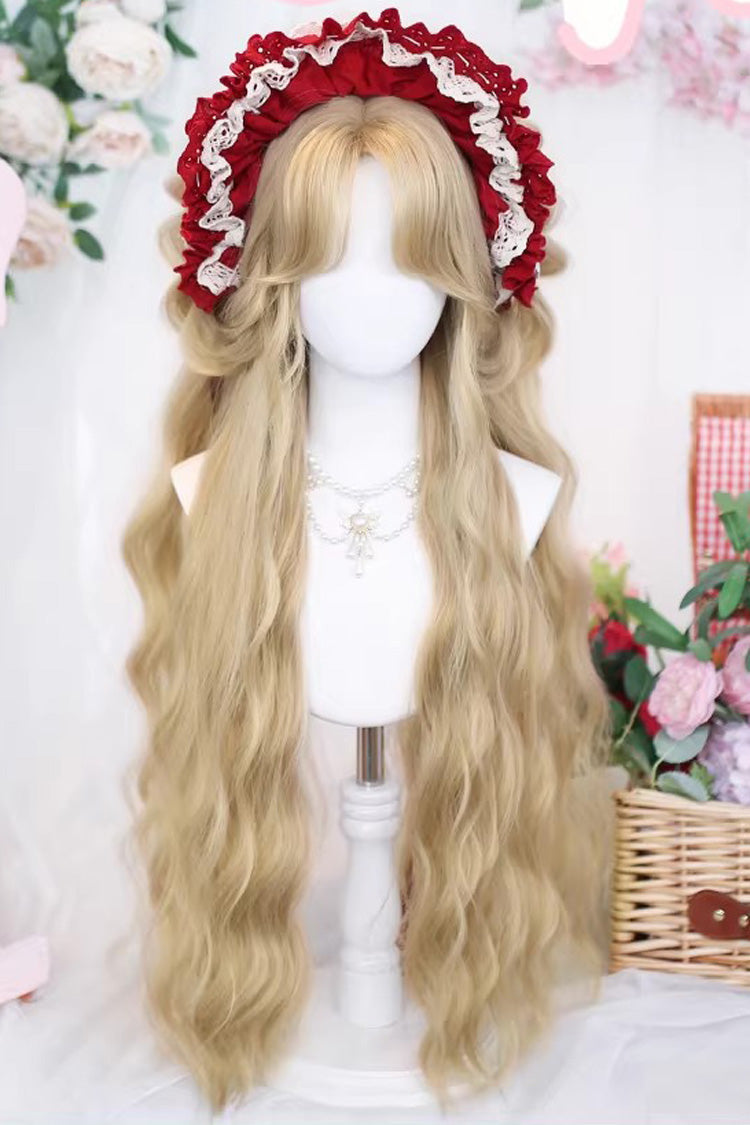 Kawaii Fashion Wig - Gold Curtain Bangs, Gold, Sweet Style - Lolita Coordinate Hair - main product image