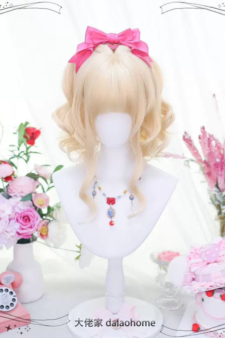 Kawaii Fashion Wig - Gold Secondary, Gold, Sweet Style - Lolita Coordinate Hair - additional product view 2