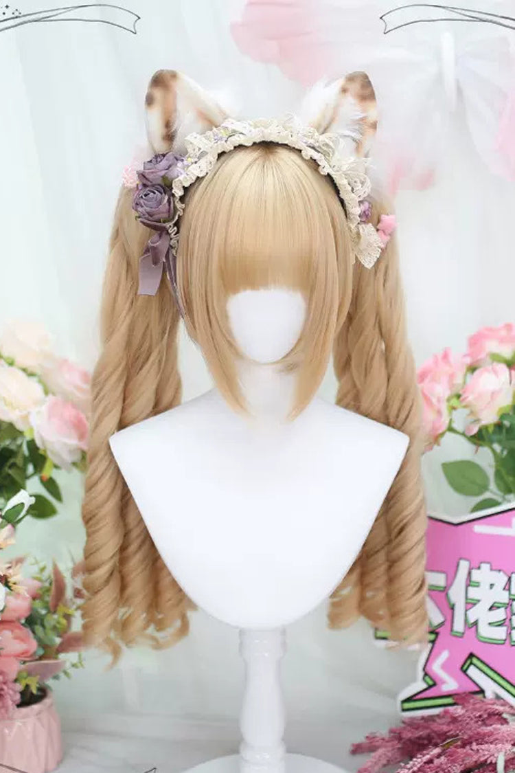 Kawaii Fashion Wig - Golden Secondary Roman Curl, Gold, Sweet Style - main product image