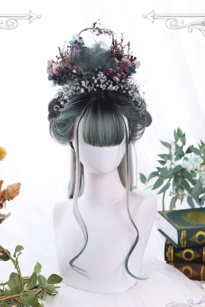 Kawaii Fashion Wig - Gradient Gray Big Wavy, 2 Colors, Classic Style - additional product view 2
