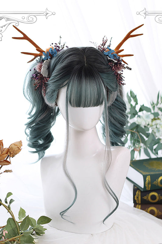 Kawaii Fashion Wig - Gradient Gray Big Wavy, 2 Colors, Classic Style - main product image