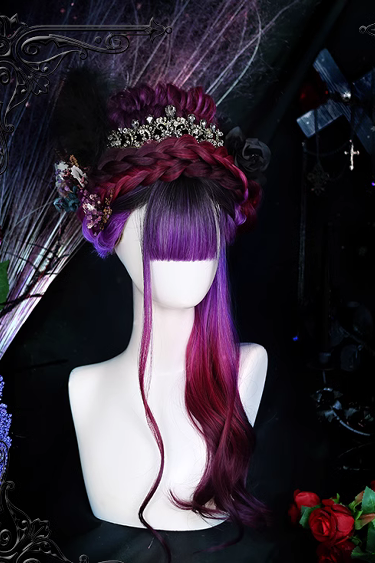 Kawaii Fashion Wig - Gradient, Purple, Gothic Style - Kawaii Outfit Wig - additional product view 2